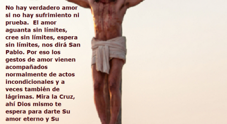 Mira la Cruz, ahí Dios mismo te espera para darte Su amor eterno y Su misericordia / Por P. Carlos García Malo
