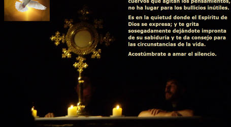 El silencio interior es la quietud donde el Espíritu de Dios se expresa / Por P. Carlos García Malo