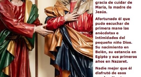 ¡Qué misión tan grande la de San Juan Evangelista, cuidar de María, la madre de Jesús! / Por P. Carlos García Malo