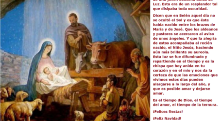 En Belén aquel día no se ocultó el Sol y es que éste, el Niño Jesús, había nacido entre los brazos de María y de José / Por P. Carlos García Malo