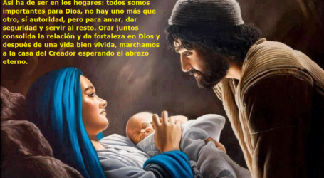 La Sagrada Familia de Nazaret es el espejo donde toda familia cristiana tendría que mirarse / Por P. Carlos García Malo