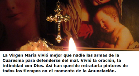 La Virgen María sigue orando en el cielo por nosotros, es modelo y escuela de oración / Por P. Carlos García Malo