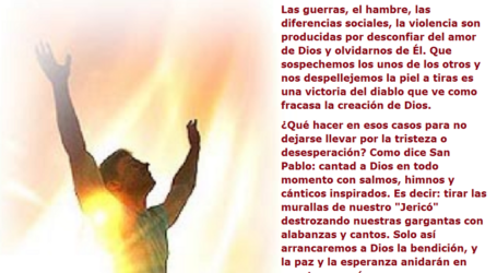 Cantad a Dios en todo momento con salmos, himnos y cánticos inspirados / Por P. Carlos García Malo