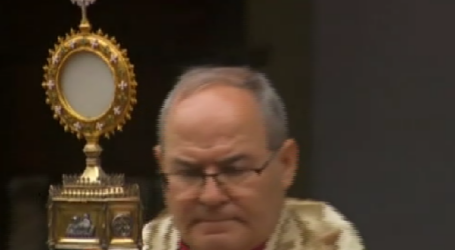 Alocución de Mons. Francisco Cerro, Arzobispo de Toledo, y bendición con el Santísimo en la procesión del Corpus de Toledo, 8-6-2023