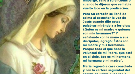 La Virgen María sabía que si de algo estaba segura era de querer cumplir la voluntad de Dios / Por P. Carlos García Malo