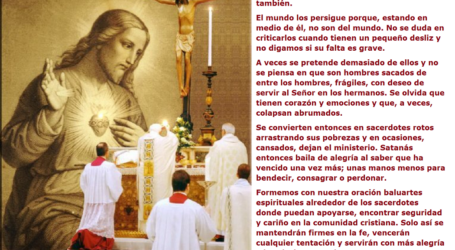 Formemos con nuestra oración baluartes espirituales alrededor de los sacerdotes en la comunidad cristiana / Por P. Carlos García Malo
