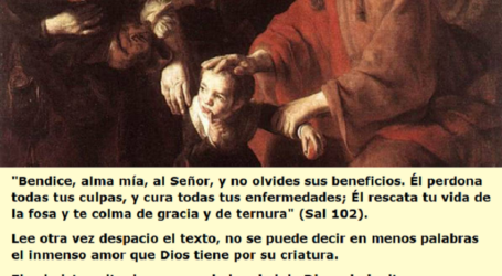 «Bendice, alma mía, al Señor, y no olvides sus beneficios» / Por P. Carlos García Malo