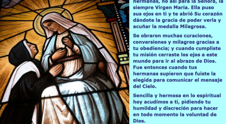 Santa Catalina Labouré acudimos a ti pidiendo tu humildad y discreción para hacer la voluntad de Dios / Por P. Carlos García Malo