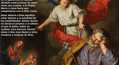 San José estaba abierto a los designios de Dios / Por P. Carlos García Malo