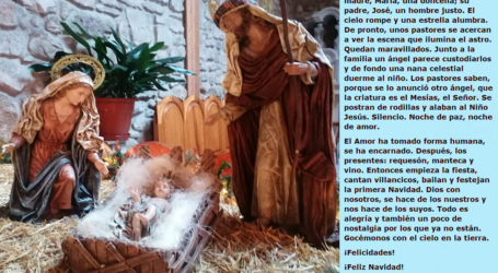 Nace un niño en un pesebre, es el Mesías, el Señor. Noche de paz, noche de amor / Por P. Carlos García Malo