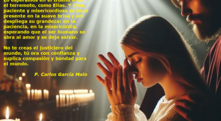 Anhelamos la presencia de Dios, ora con confianza y suplica compasión y bondad para el mundo  / Por P. Carlos García Malo
